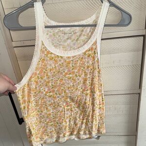 American Eagle Floral Print Tank Top